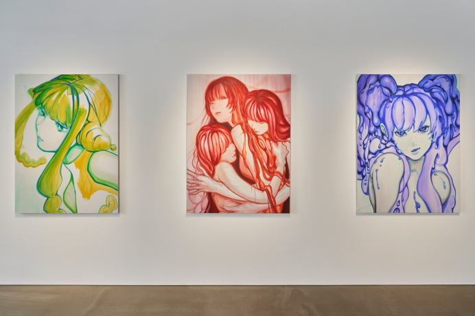 油彩画:「偶然」の質感を愛する